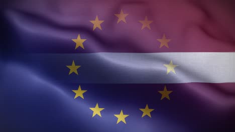 eu latvia flag loop background 4k