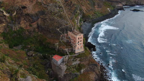 sky and ruins: aerial views of casa hamilton on the island of tenerife