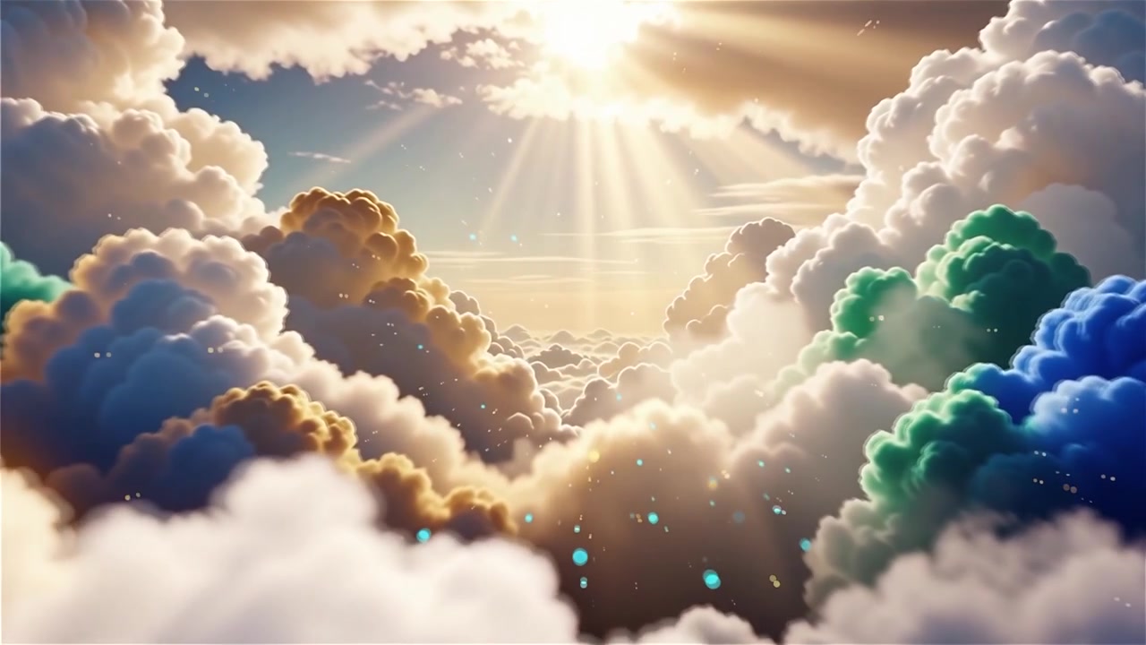 Sfondo di Adorazione Cristiana con Luce Celeste