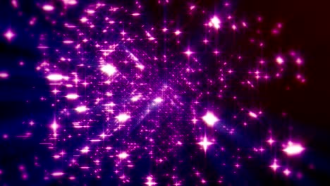 las estrellas de partículas bailan en el espacio 4k