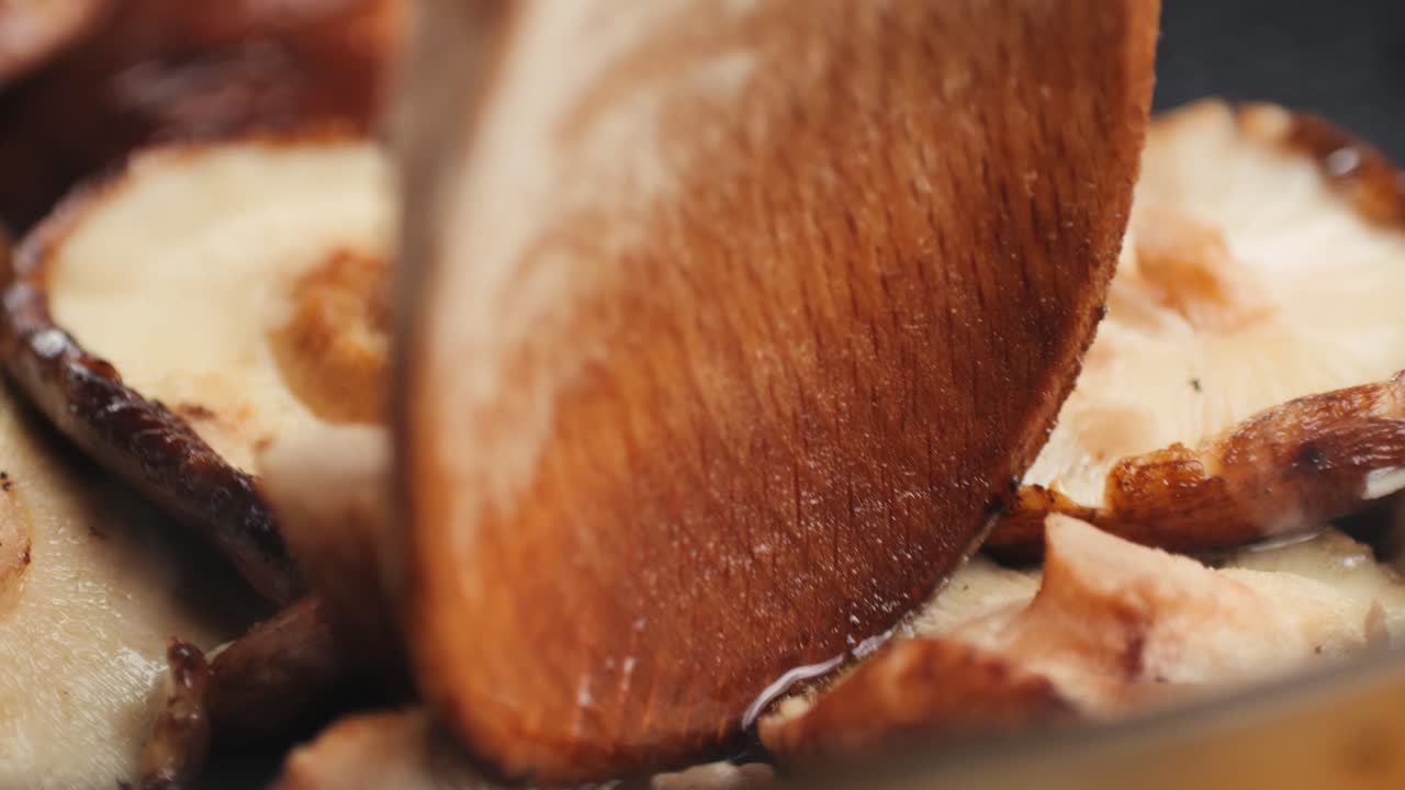 Frying Shiitake Mushrooms