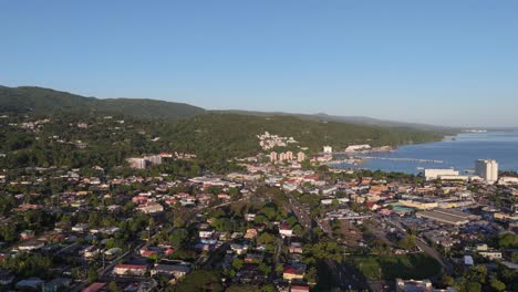 wide view of ocho rios from above