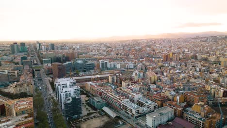 barcelona at sunset