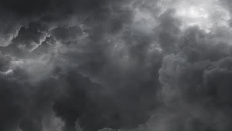 Gewitter-Und-Dunkle-Wolken,-Videohintergrund