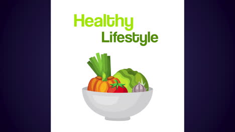 un cuenco de estilo de vida saludable con comida vegana