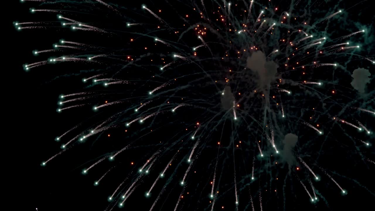 gran saludo de artillería festivo, fuegos artificiales