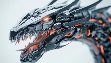 mechanical dragon head