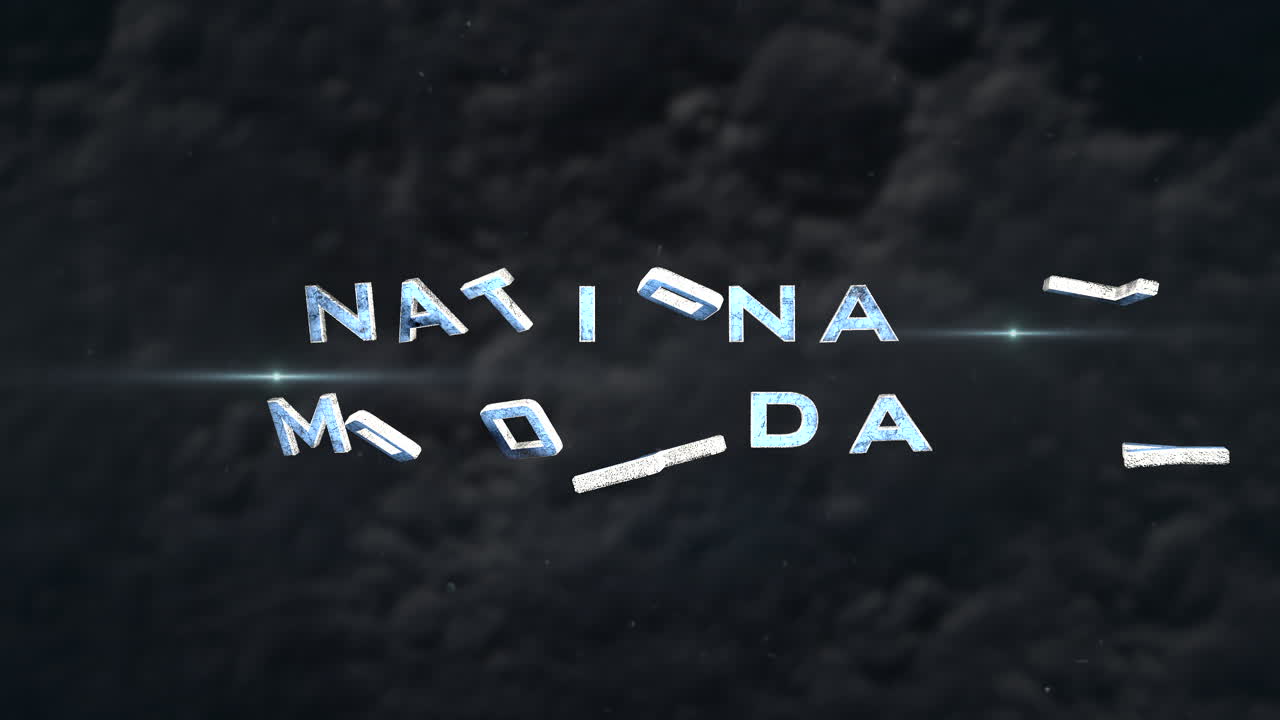 día nacional de la luna con estrellas y nubes negras en la galaxia oscura