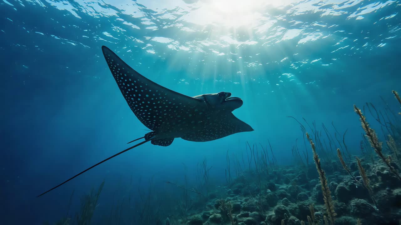 Spotted Eagle Ray Underwater