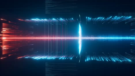 abstract digital data flow and communication