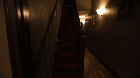 spooky stairway shot