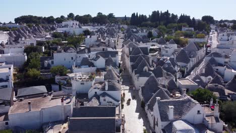 hermosas casas de alberobello trulli tomadas desde el aire