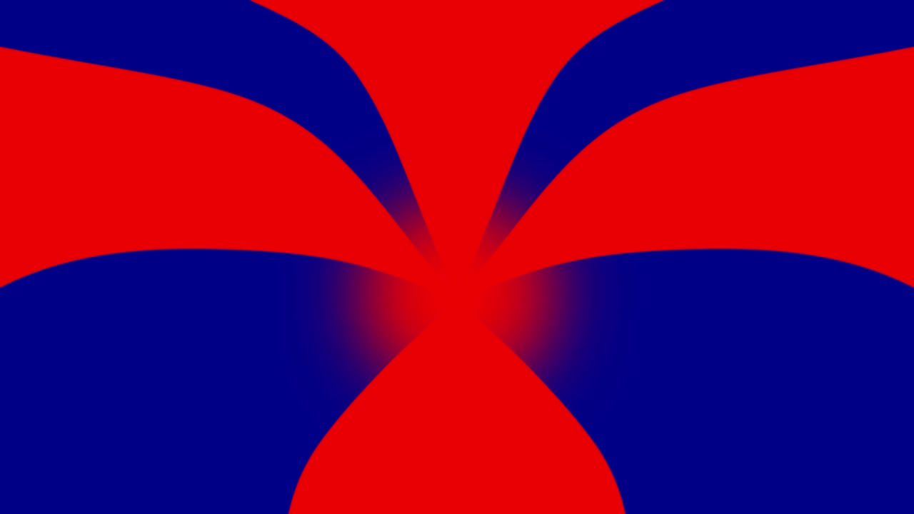 Slow moving striped wave lines warp 2D animated gradient backdrop motion graphics dynamic abstract shapes geometric patterns and visual effects twisting design overlay colours dark blue and red