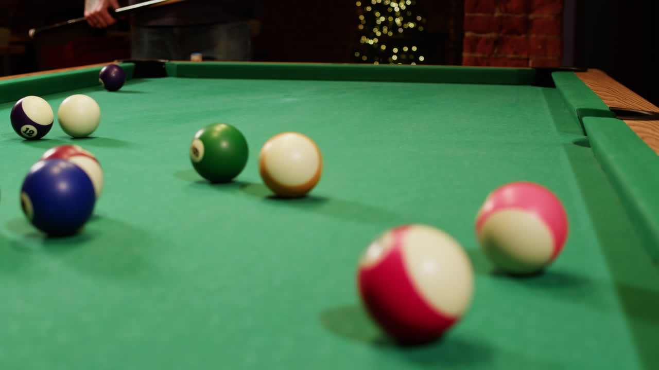 Man Playing Billiards