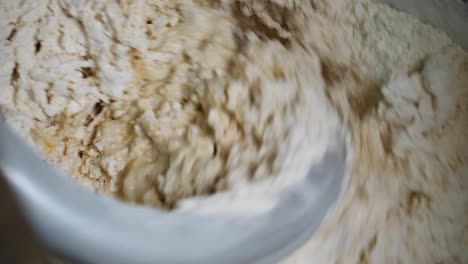 mixing dough in a stand mixer