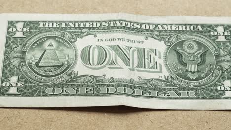 focus back of one dollar bill of the united stated 4k