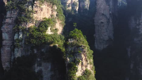 fantastic view of sandstone pillars at zhangjiajie national forest park in zhangjiajie, hunan province, china