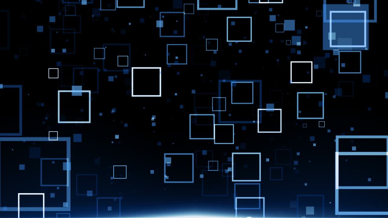 パーティクルズ・ブルー・ダスト アブストラクト・ライト・ボケ・モーション・タイトルの映画背景ループ