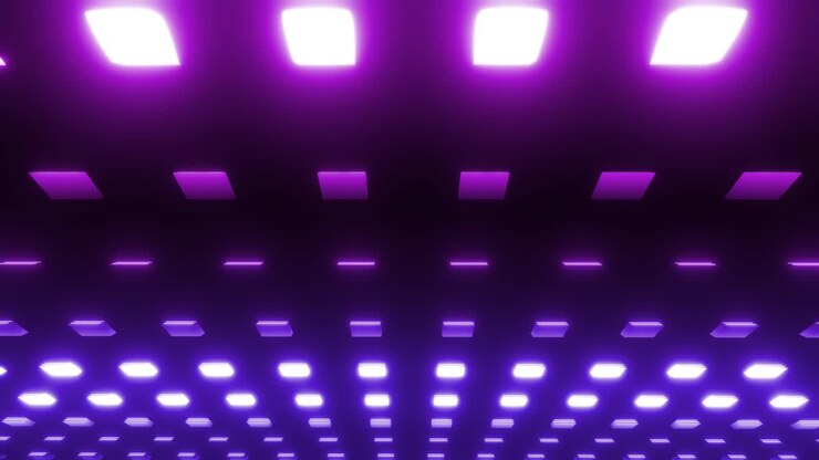 Abstract Purple and Pink Neon Light Pattern