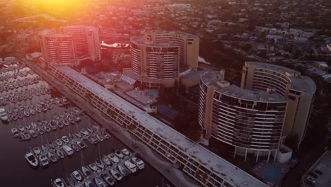 aerial view marina del rey yacht club and the ritz hotel in los angeles