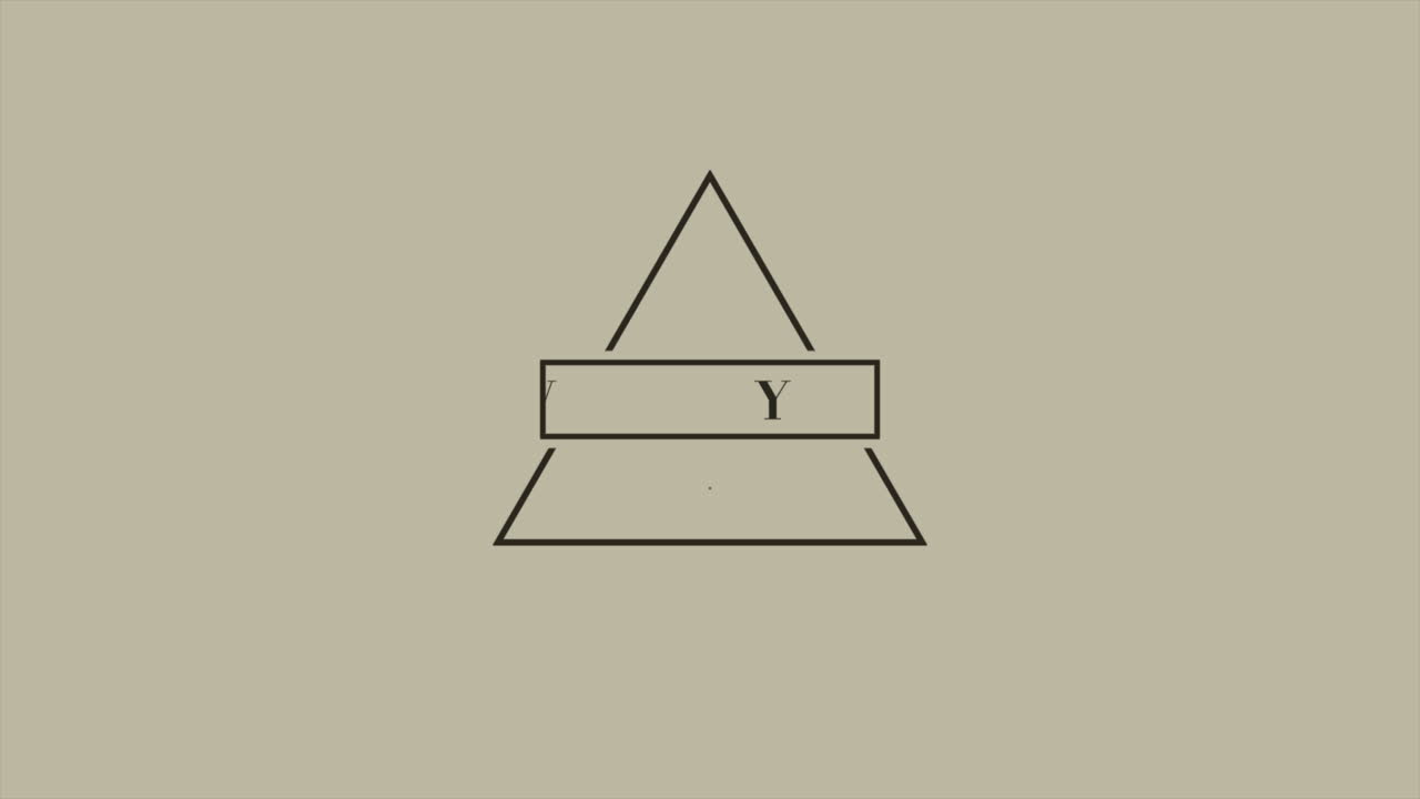 초록색의 삼각형으로 새해 축하 문자 현대적 경사