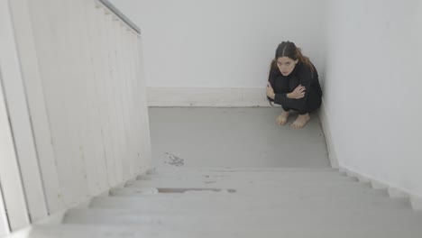 una mujer en apuros.