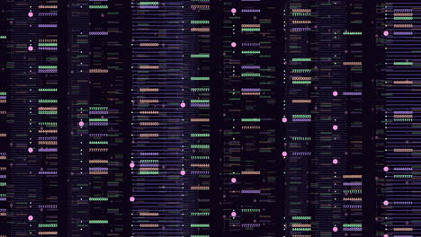 random matrix numbers pattern on dark space