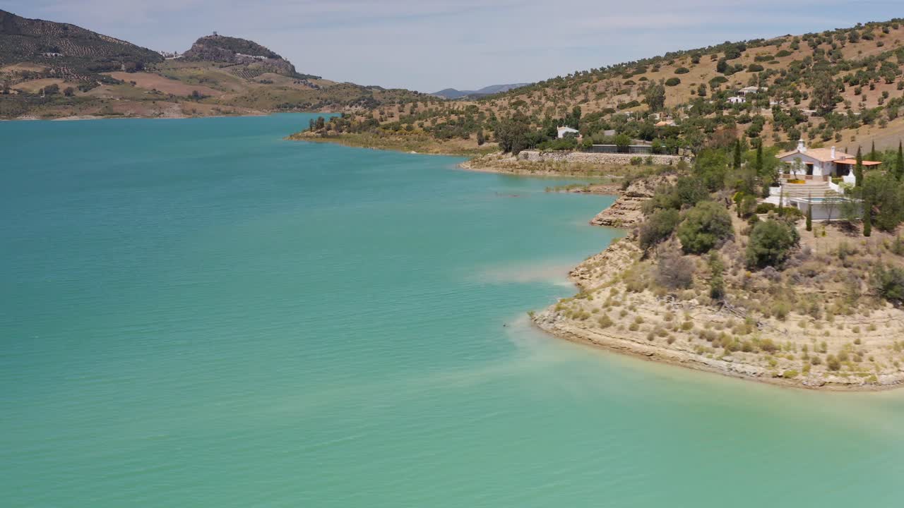 Beautiful Lakeside Landscape with House
