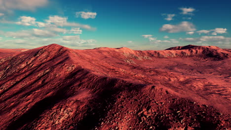 sunset over the sand dunes in the desert