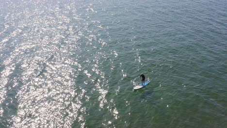 Rowing-paddle-navigation-Marazion-waters-Cornwall-aerial