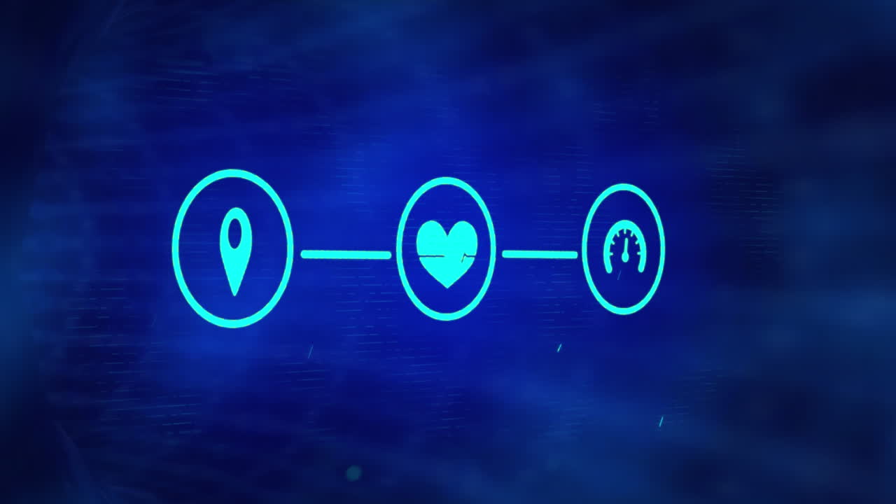 iconos de red de conexión contra el túnel