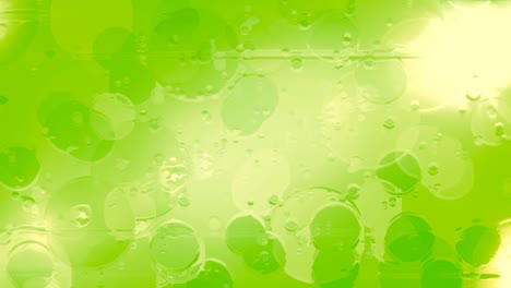 video fresh green abstract background with bubbles