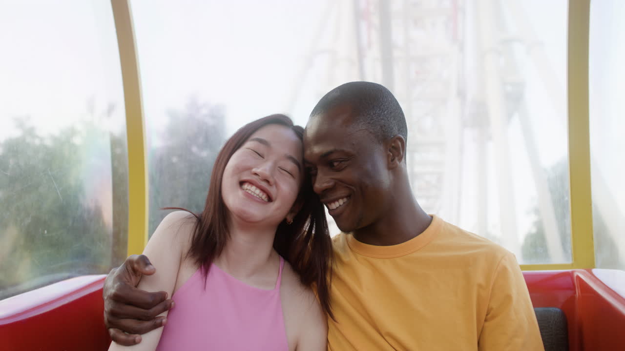 Couple having a good time