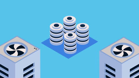 isometric data center management tech