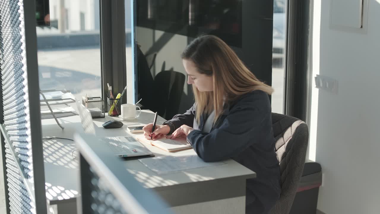 kierownik serwisu samochodowego pracujący przy biurku w biurze
