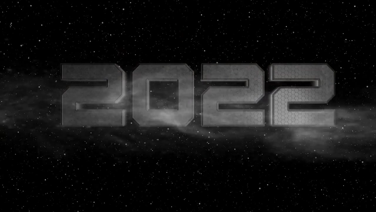 tema spaziale per il nuovo anno con movimento di taglio laser