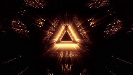 ciencia ficción futurista extraterrestre túnel nave corredor subterráneo láser neón dorado luz líneas hormigón espacio vacío fondo 3d renderizado