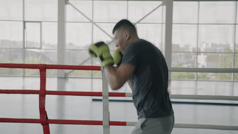 sesión de entrenamiento de boxeo