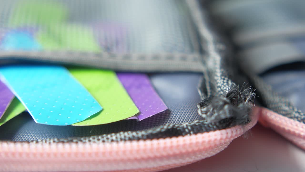 vendaje adhesivo sobre un fondo blanco