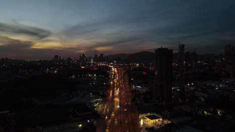 Aerial-Evening-Cars-Traffic