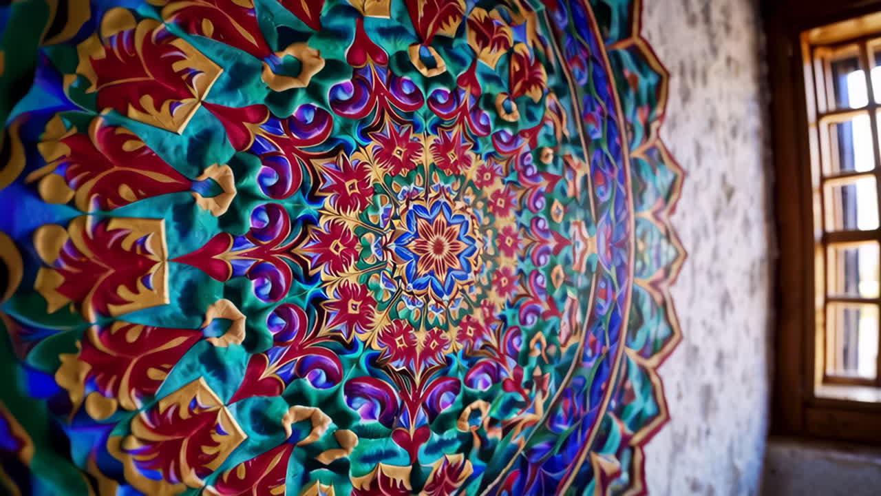 Colorful Mandala Wall Decoration
