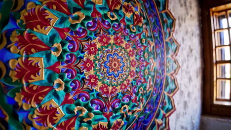 colorful mandala wall decoration