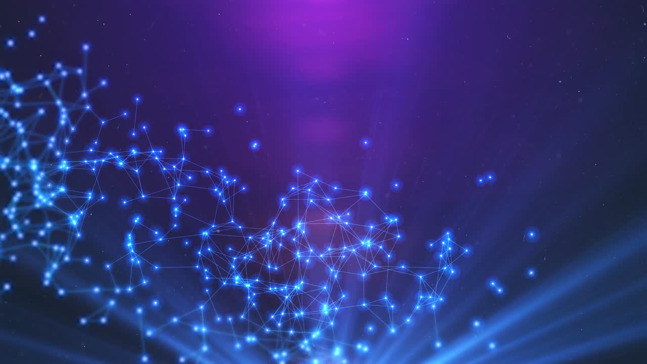 conexión de red líneas cibernéticas abstractas