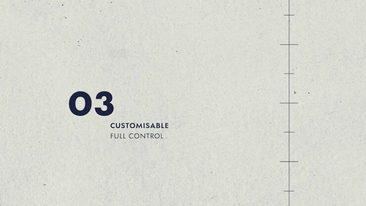 Minimalist Animated Scroll Chart Template with Numbered List