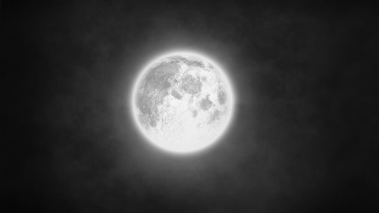 Lua e nuvens de fumaça