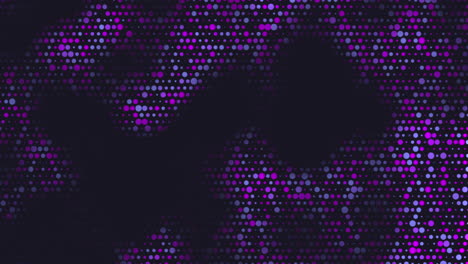 purple dots pattern on black gradient