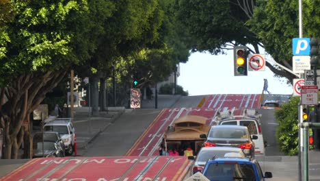 Straßenbahn-Nach-Oben-Powell-Street-San-Francisco