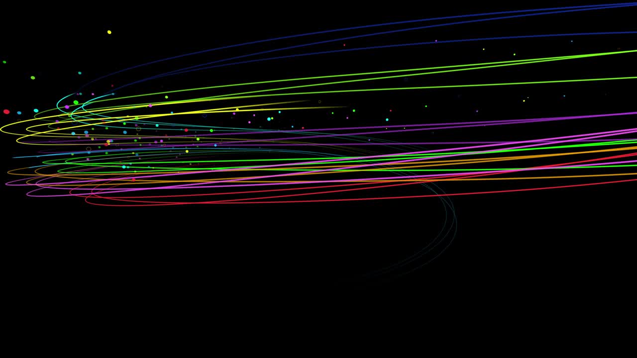 곡선, 파동, 예술, 다채로운 줄, 흐름, 추상적인 배경