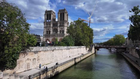 notre-dame de paris cathedral in france landmark medieval catholic church