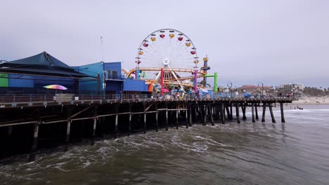 the carnival of santa monica pier, california.